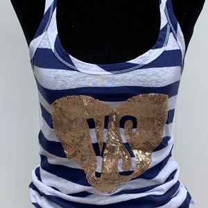 Victoria Secret  heart sequin logo top
